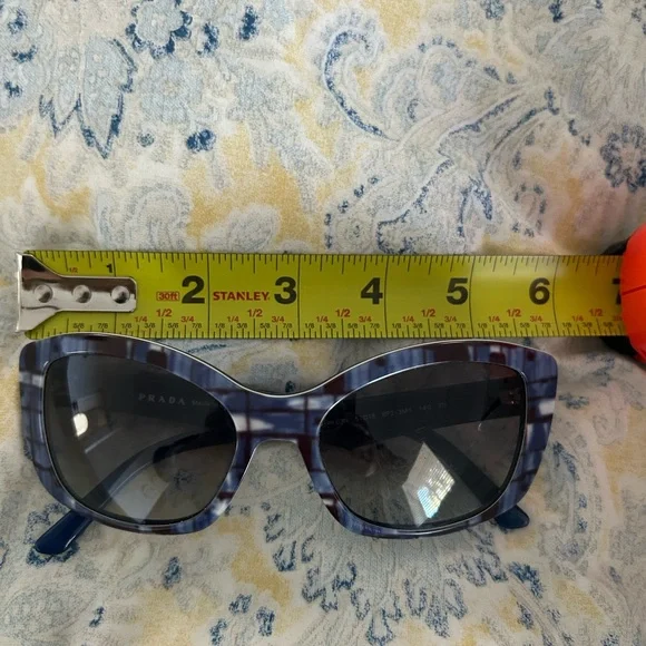 Prada Blue and White Sunglasses - Picture 11 of 12